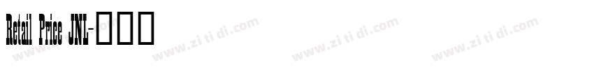 Retail Price JNL字体转换